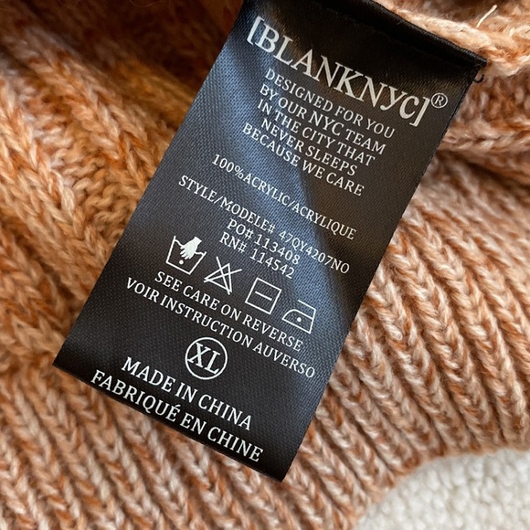 BlankNYC Toffee Crewneck Balloon Sleeve Sweater - Picture 10 of 10